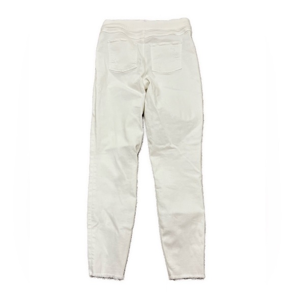 Spanx Distressed Skinny Jeans White Size Medium Style 20229 Stretch Pull On - Picture 11 of 15
